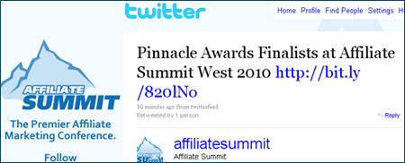 Pinnacle Awards Finalists 2010 announced