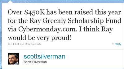 CyberMonday Ray Greenly Scholarship