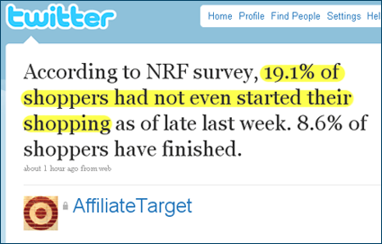 AffiliateTarget's tweet