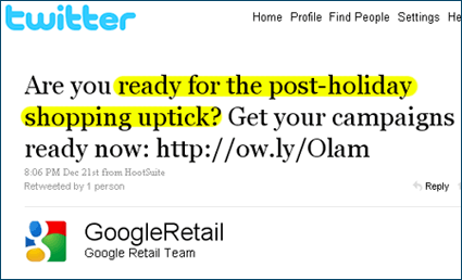 GoogleRetail tweet