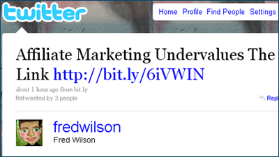 Affiliate marketing undervalues the link