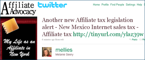 New Mexico affiliate tax