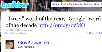 Guy Kawaski's tweet