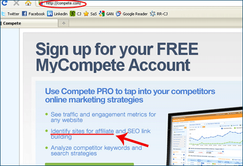 Compete.com as affiliate recruitment tool