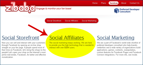 Zibaba "Social Affiliates"