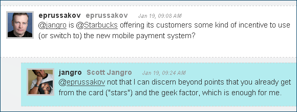 Twitter conversation: Prussakov & Jangro