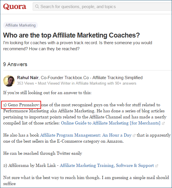 affiliate marketing coach